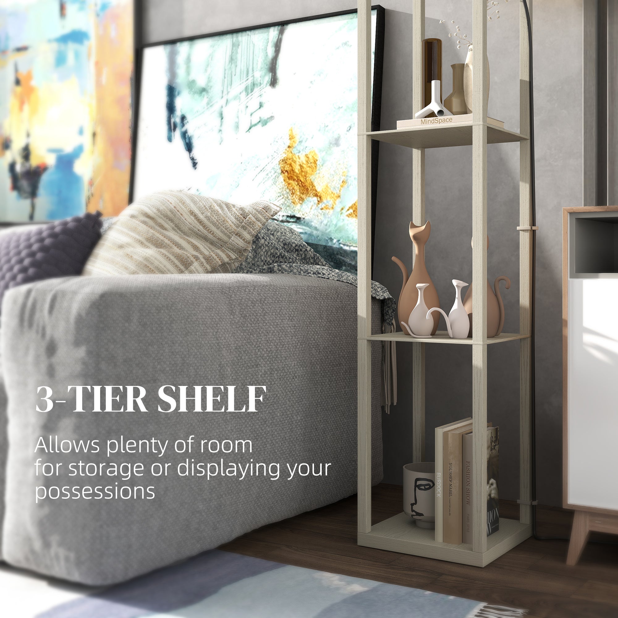 Three-Shelf Standing Lamp - 2 Options