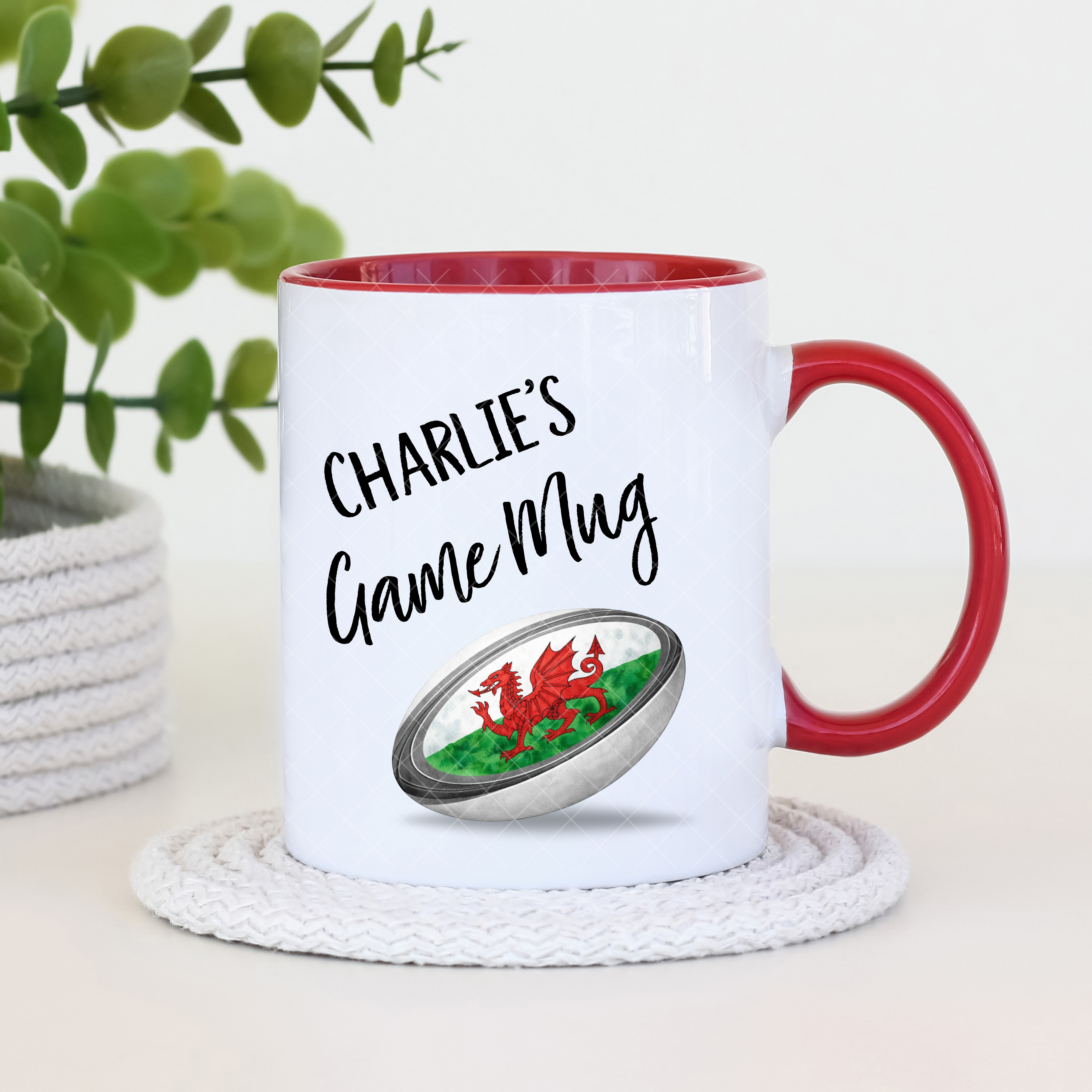 🏉 Personalised Six Nations Rugby Mug – Custom Name Game Mug (11oz)