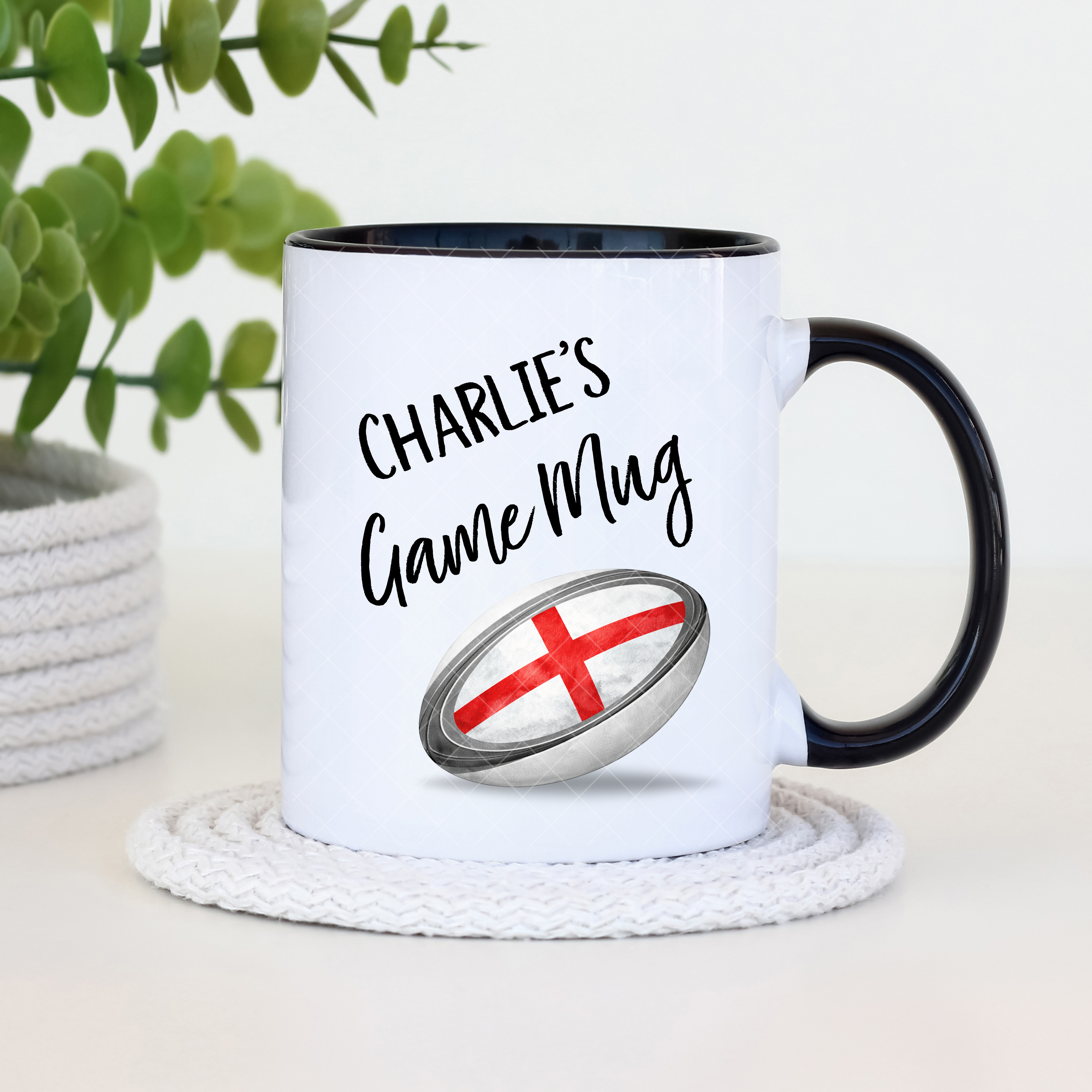 🏉 Personalised Six Nations Rugby Mug – Custom Name Game Mug (11oz)