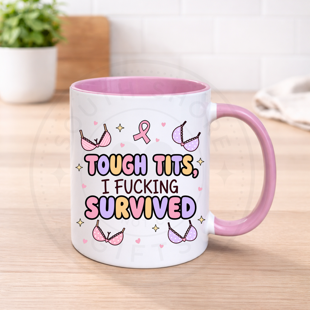 Breast Cancer Awareness Humour Mugs - Various Designs