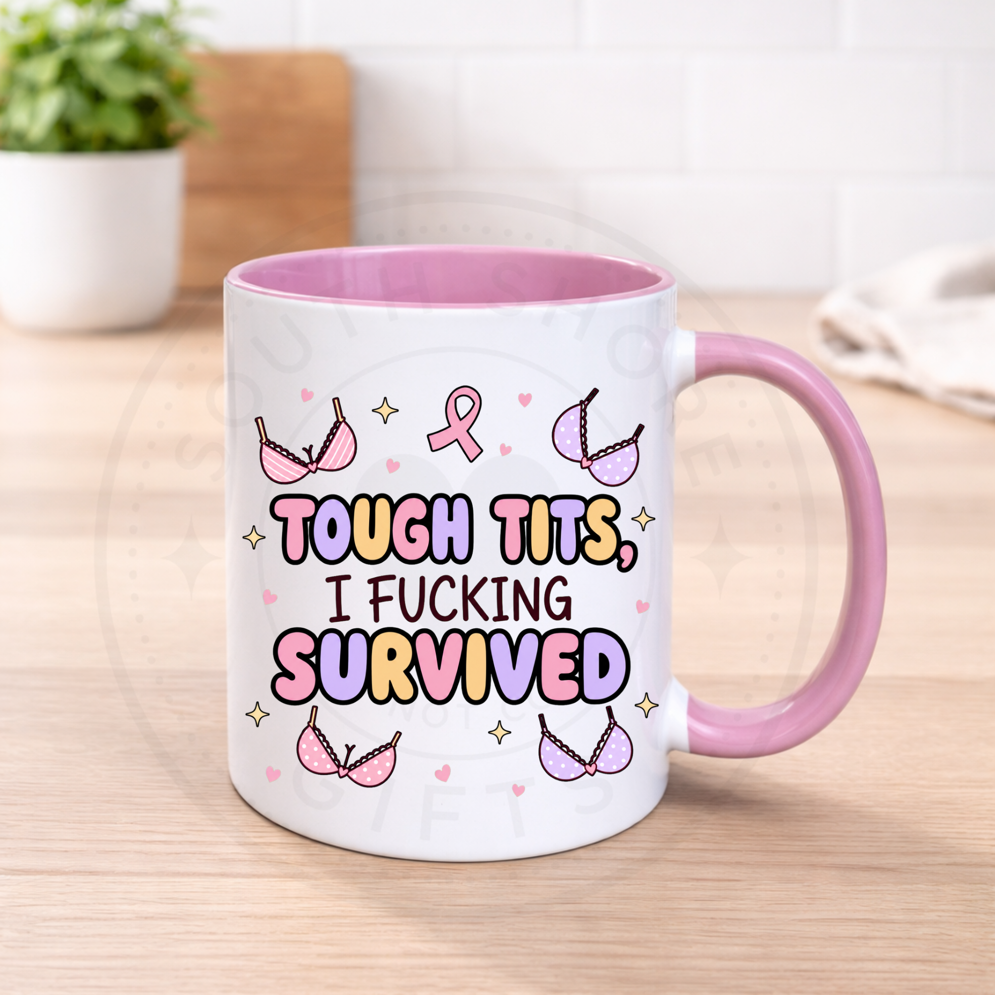 Breast Cancer Awareness Humour Mugs - Various Designs