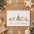Festive Friends Christmas Card - FREE Postage