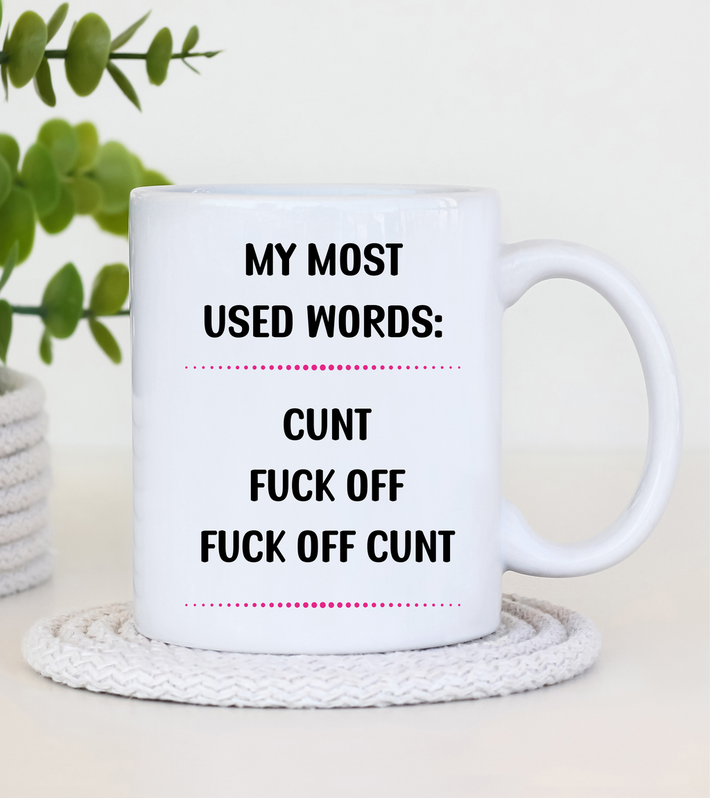 ☕ “My Most Used Words” Mug