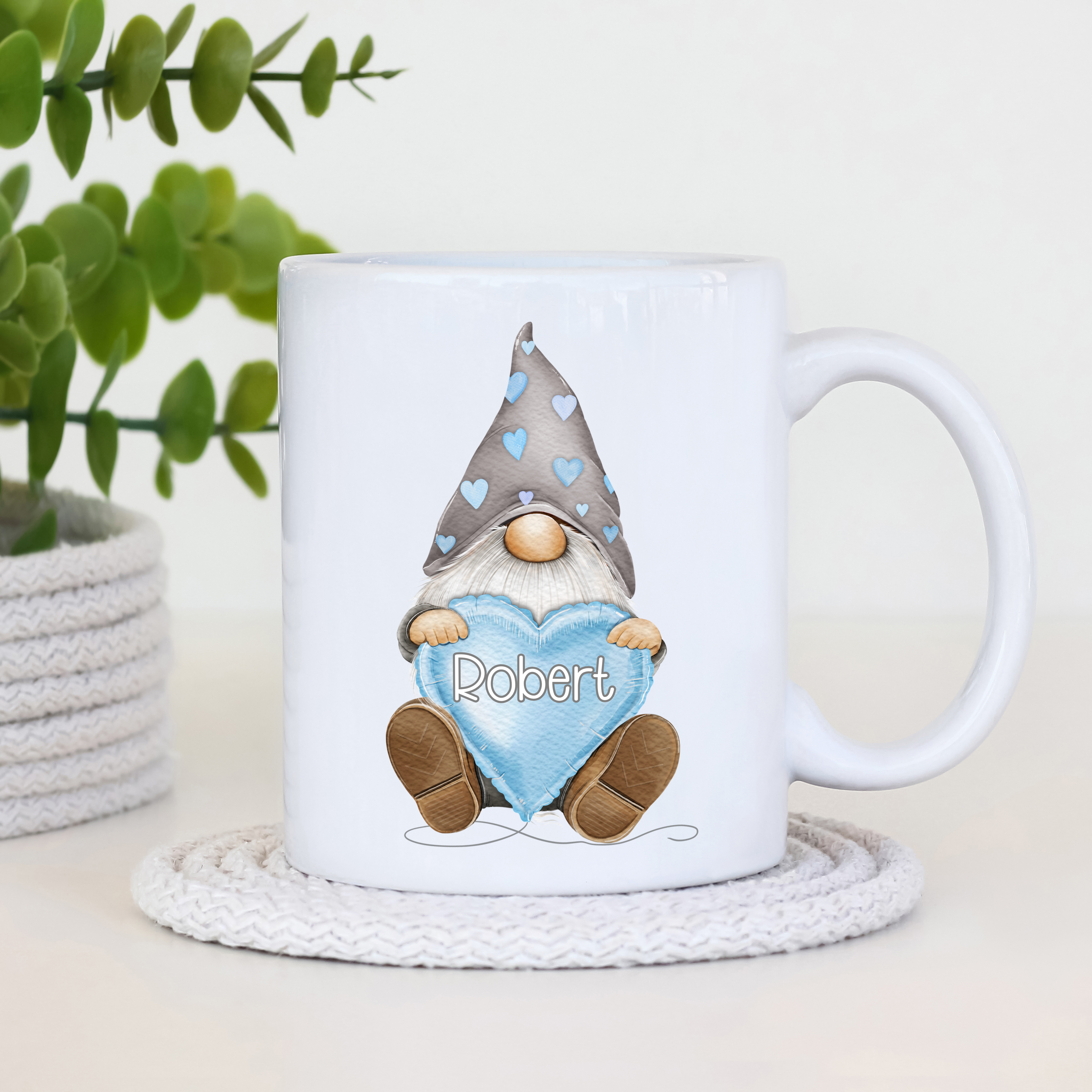 Personalised Valentine Gonk Mug - 5 Colour Options