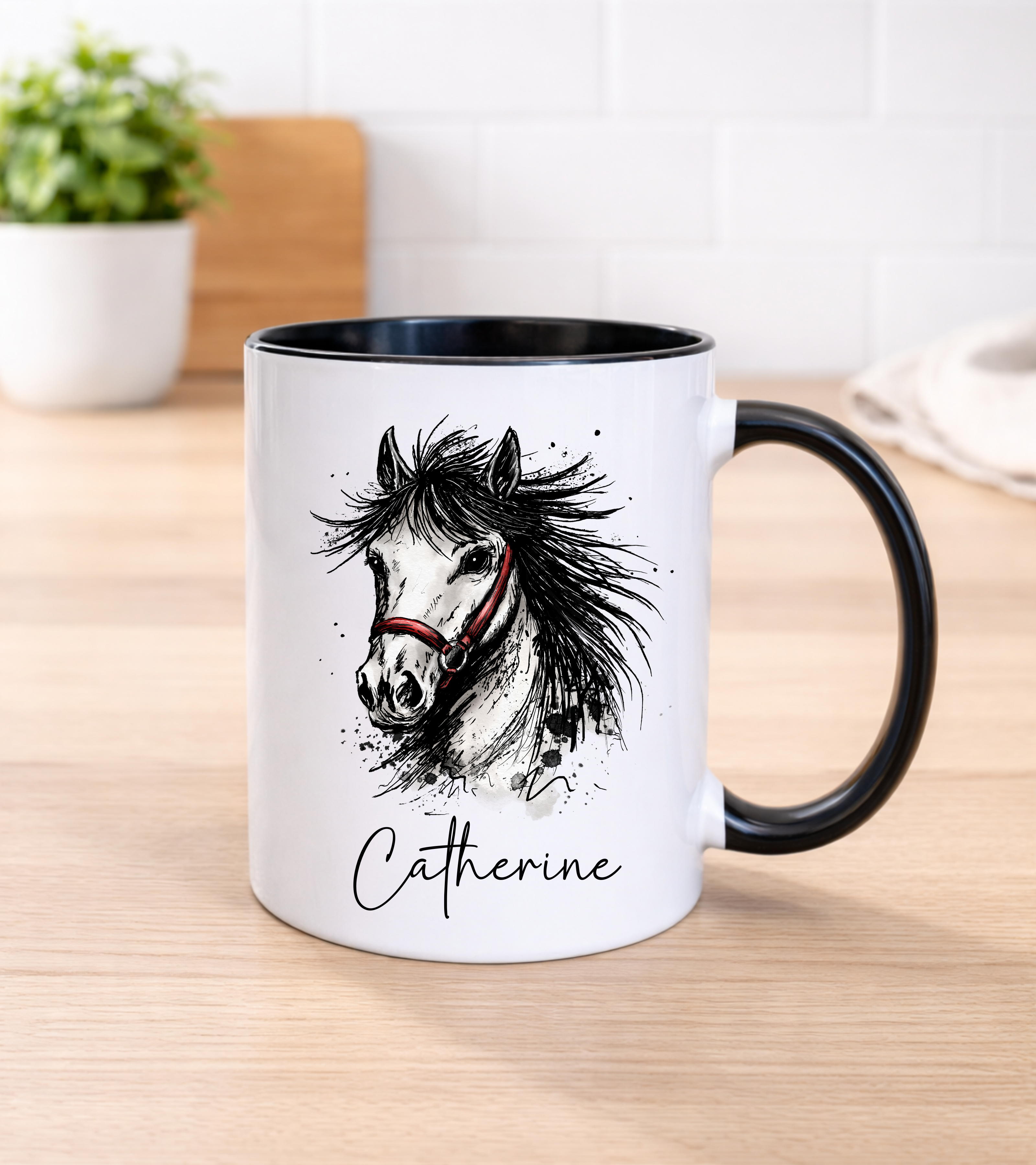 Personalised Horse Mug – 11oz Ceramic