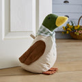 Mallard Shaped Doorstop in Beige