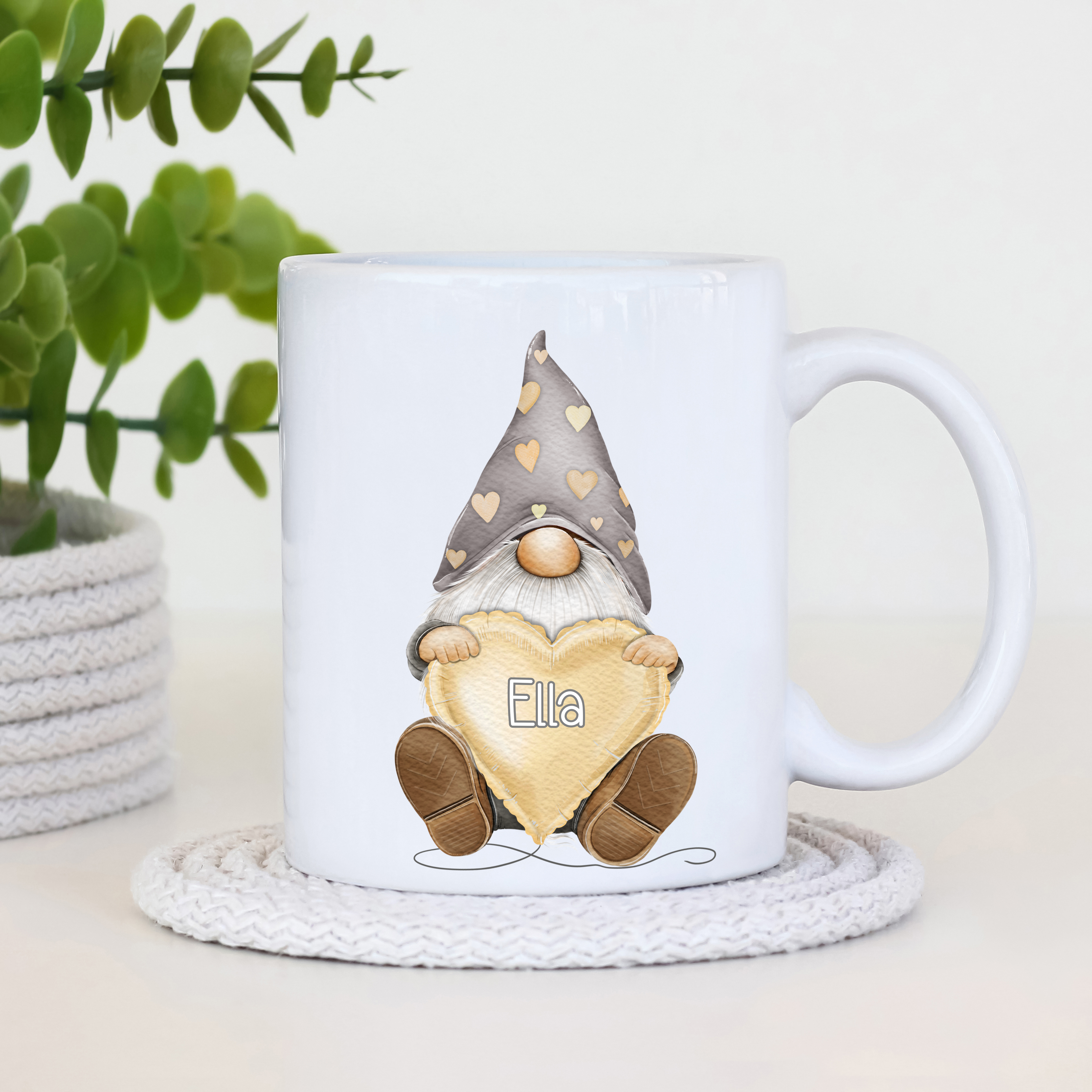 Personalised Valentine Gonk Mug - 5 Colour Options