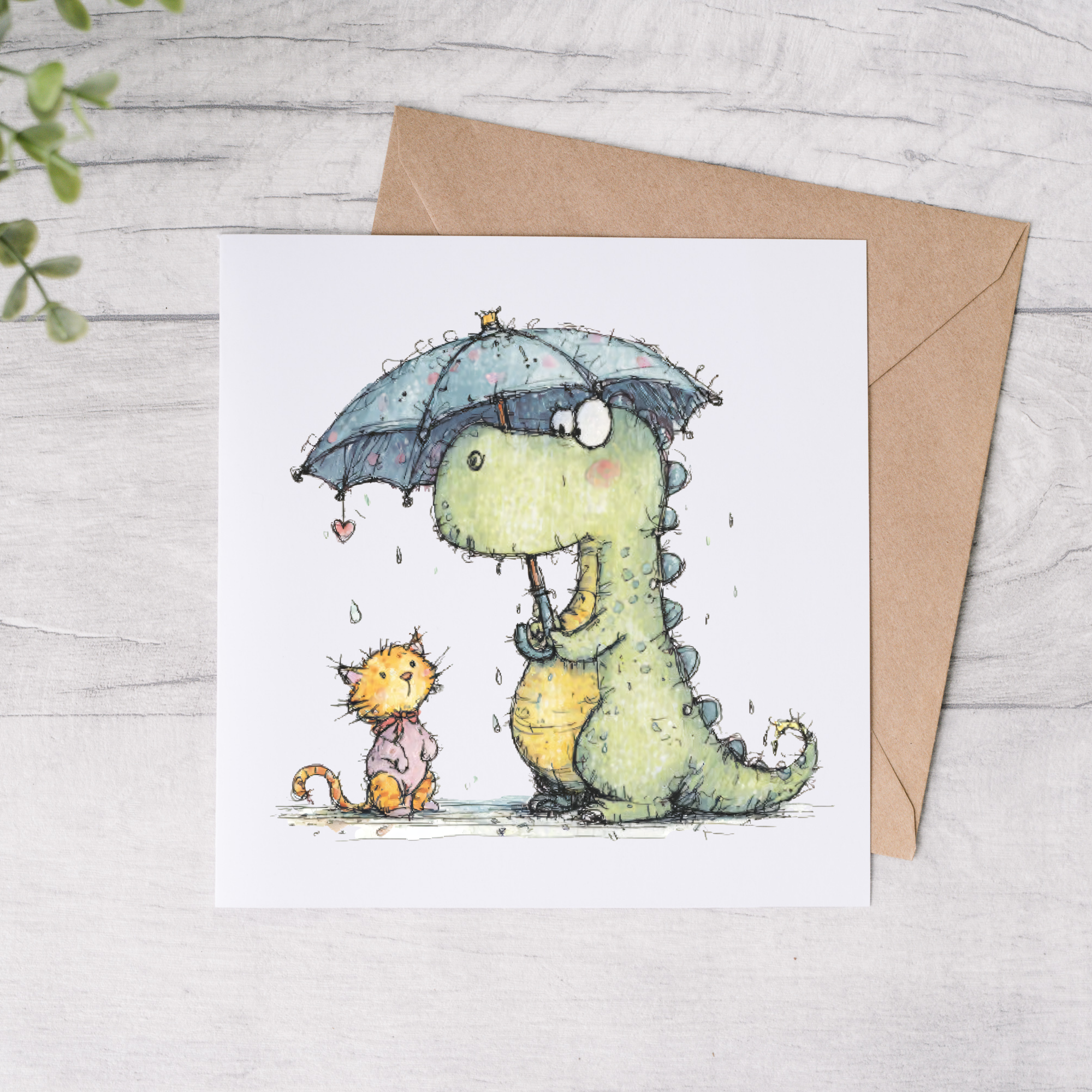 Animal Friends Blank Card - FREE Postage