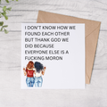 Sweary Friendship Card Design 4 - FREE Postage