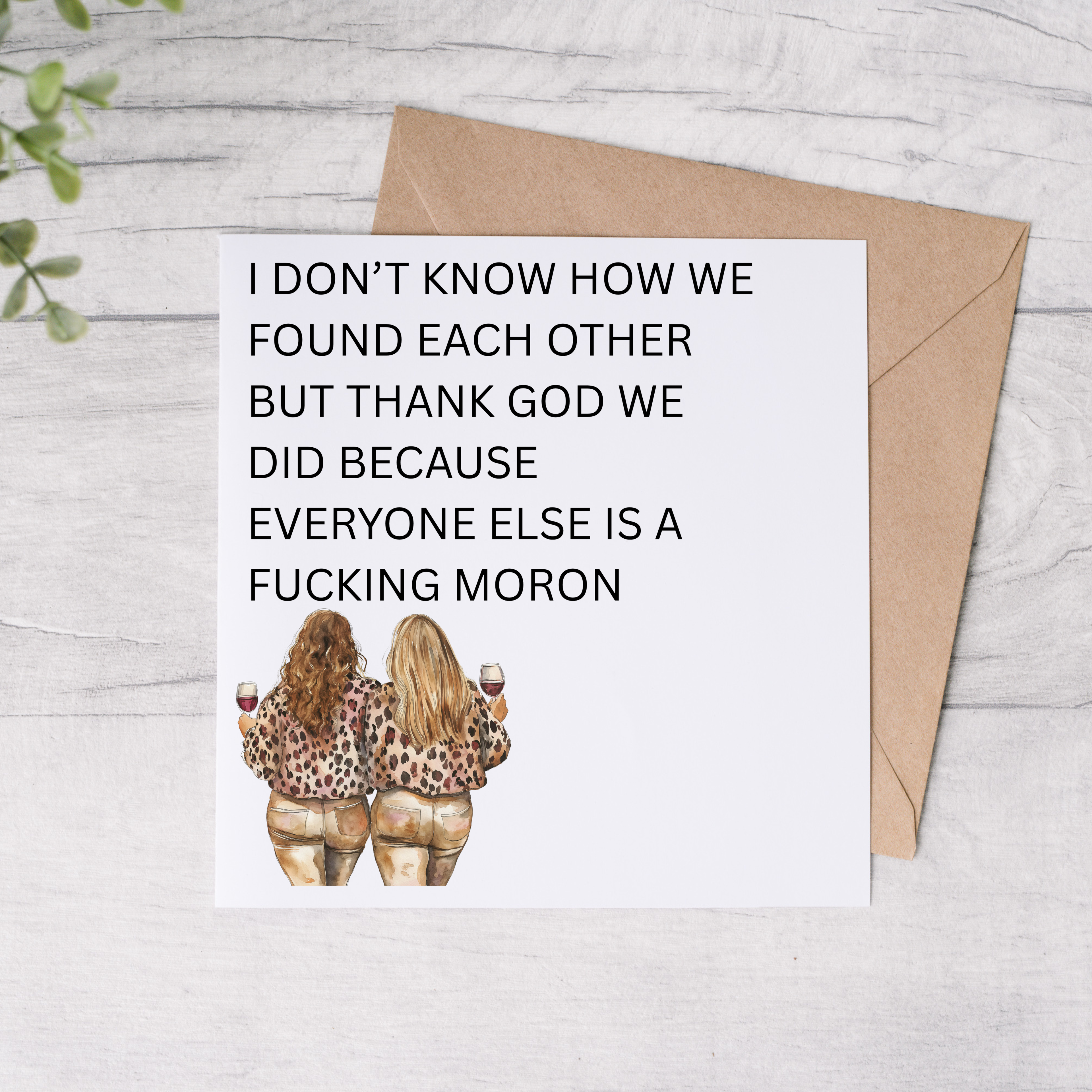 Sweary Friendship Card Design 5 - FREE Postage