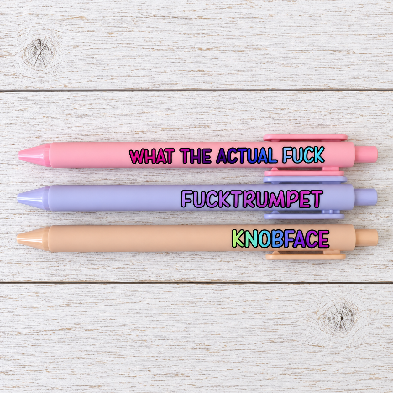 Set of 3 Swear Pens - Offensive Humour Option 1