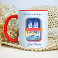 🐟 Partners in Brine – Personalised Sardines Mug