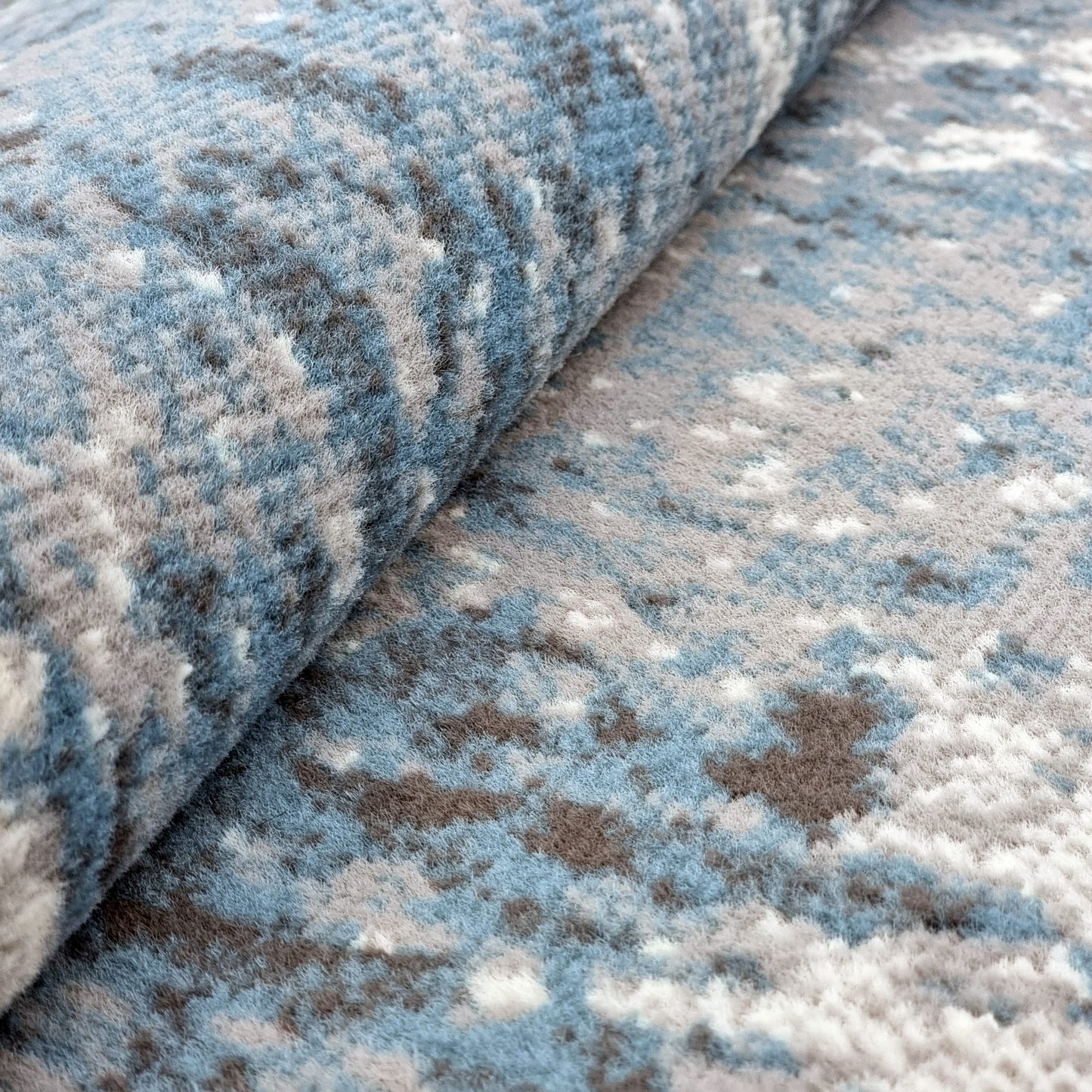 Marble Abstract Rug Grey Blue Distressed Pattern Soft Carpet Rug