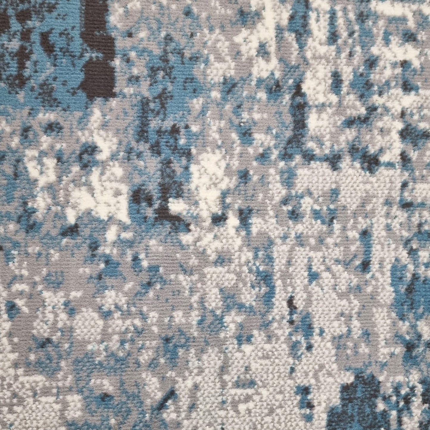 Marble Abstract Rug Grey Blue Distressed Pattern Soft Carpet Rug