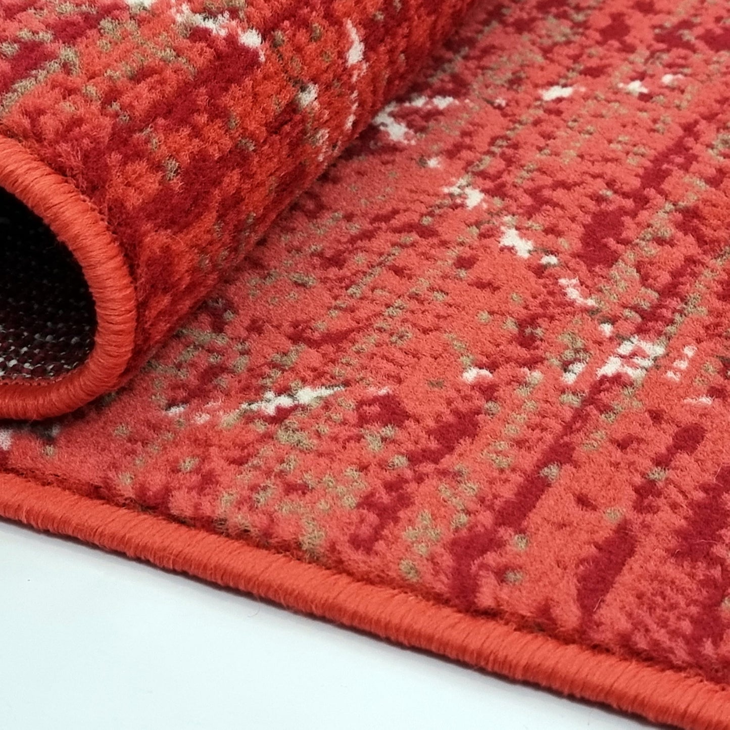 Geometric Red Rug Diamond Aztec Pattern Rug