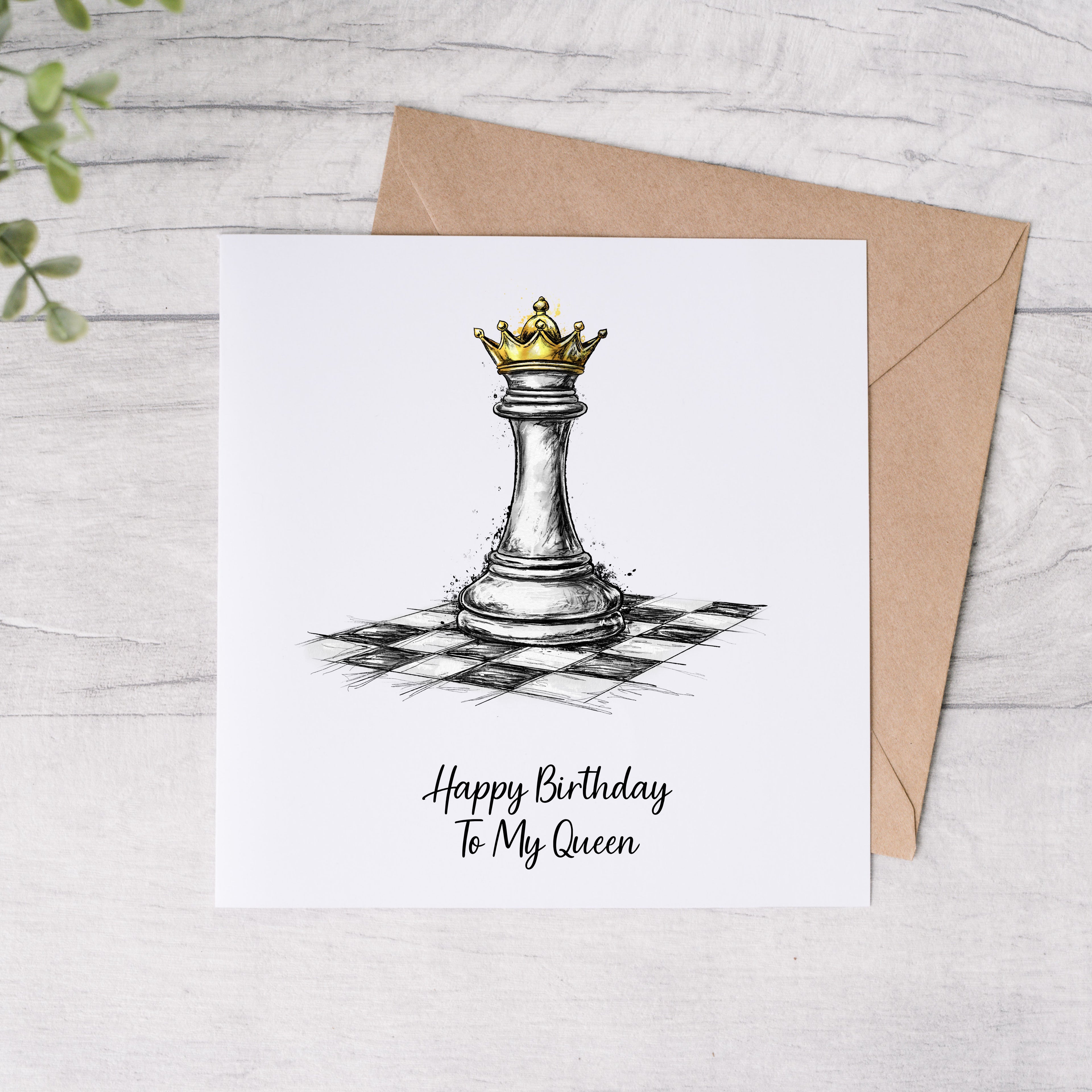 Happy Birthday To My Queen - Greeting Card - FREE Postage