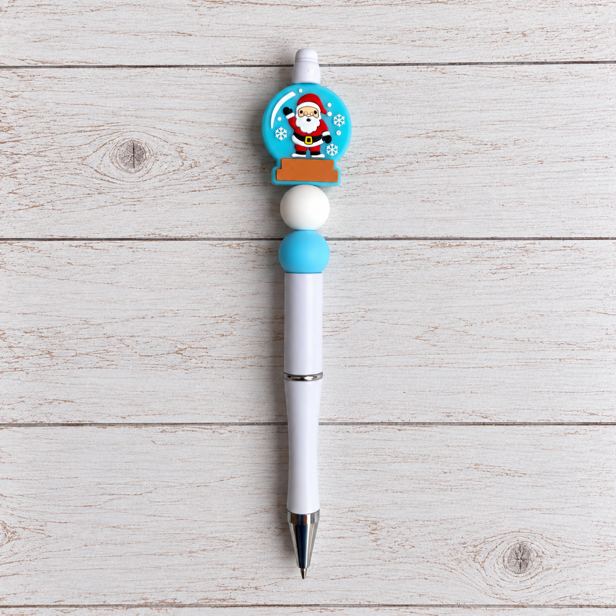 Snow Globe Novelty Beaded Pen