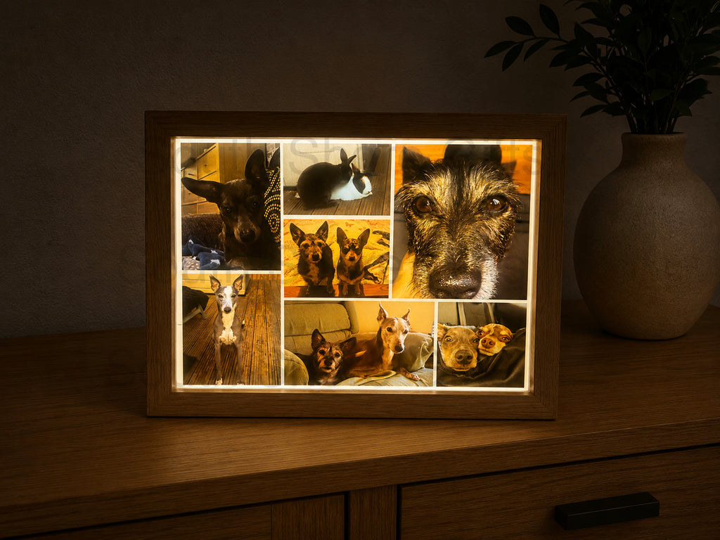 A5 LED Photo Upload Photo Frame – Personalised Light-Up Photo Display