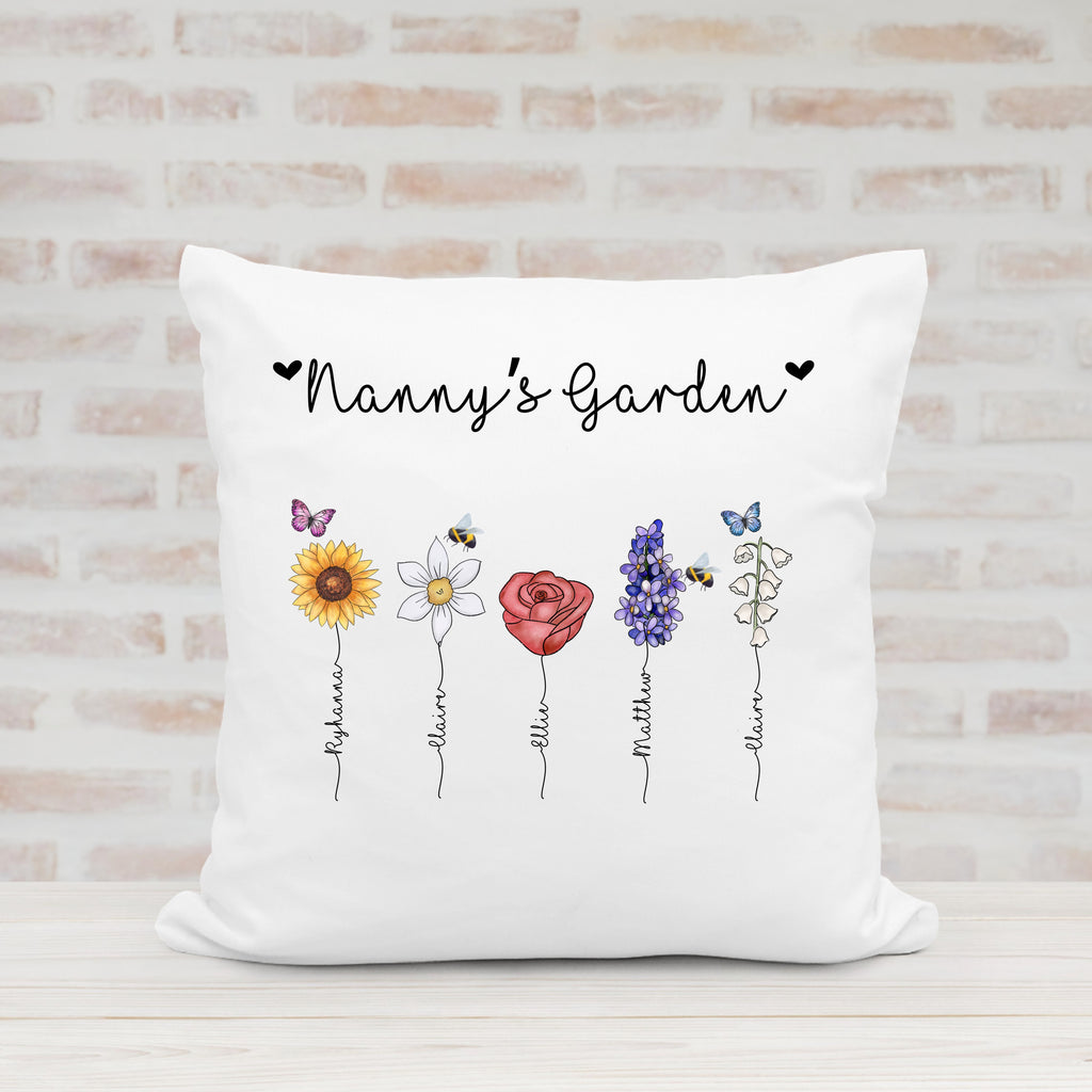 Personalised Flower Stem Cushion - 3 Options - 40x40cm