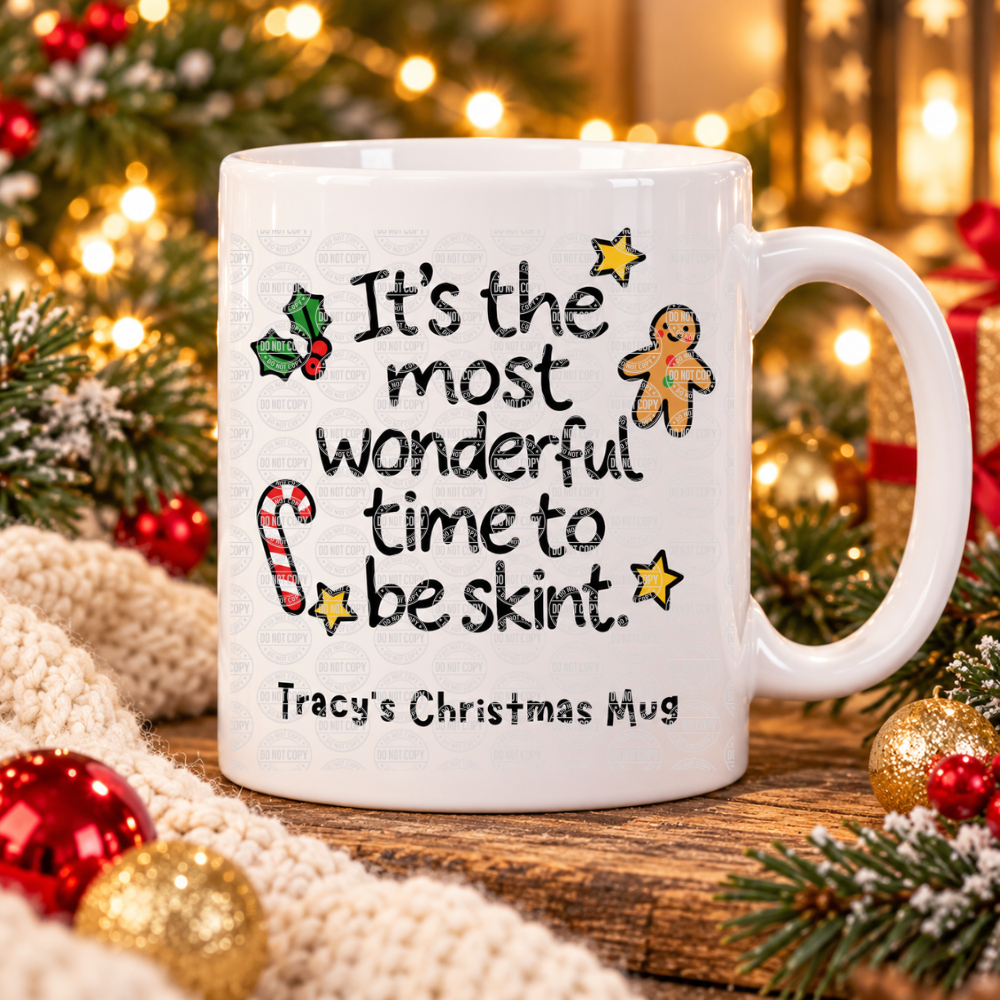Funny Festive Doodle Mugs – 20 Hilarious Christmas Designs | Personalised 11oz Ceramic Mugs