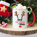 First Christmas as Mum/Dad – Festive Reindeer Mug