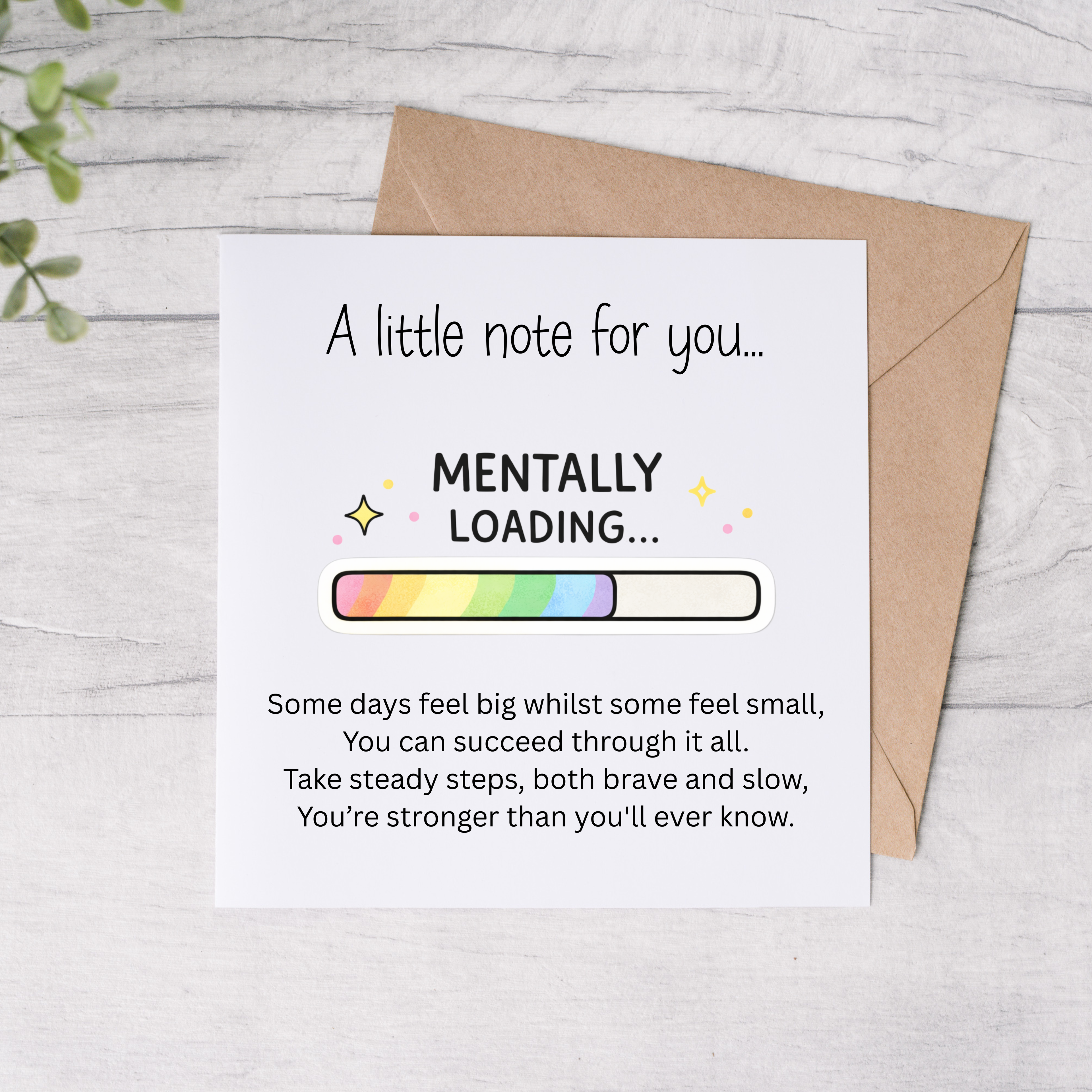 Friend Mental Health Cards - 4 Designs To Choose From - FREE Postage