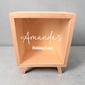 Personalised Wooden Money Box – Custom Name Savings Box