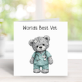 Worlds Best Vet Card - FREE Postage