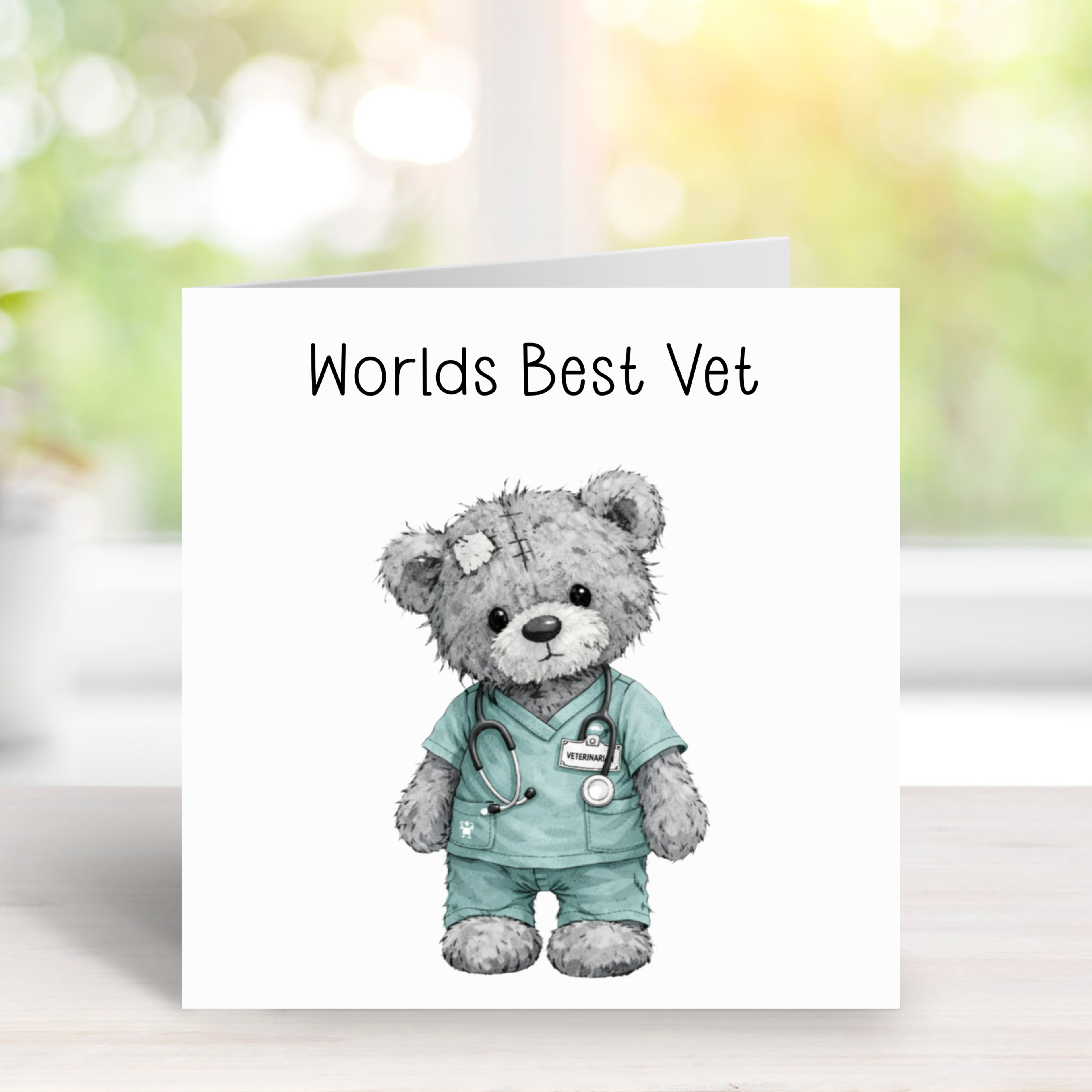 Worlds Best Vet Card - FREE Postage