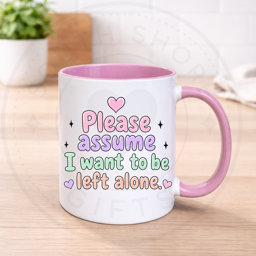 Funny Anti Social Sweary Coffee Mug | Rude Novelty 11oz Ceramic Mug | Printed in House | Gift for Introverts, Coffee Lovers & People Haters