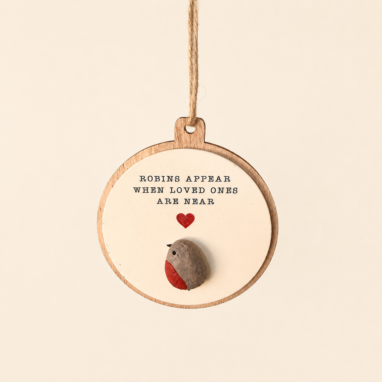 Robins Appear 3D Hanging Decoration 16cm