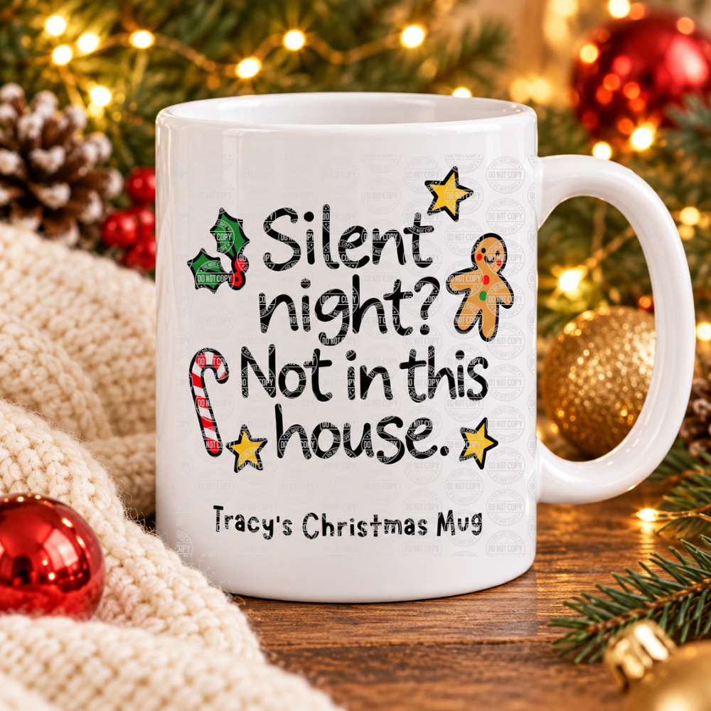 Funny Festive Doodle Mugs – 20 Hilarious Christmas Designs | Personalised 11oz Ceramic Mugs