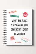 What the Fk Is My Password? A5 Lined Notebook**