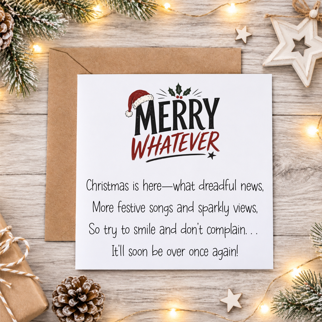 Funny Anti-Christmas Cards – Christmas Grinch, Humbug & Sweary Greeting Cards