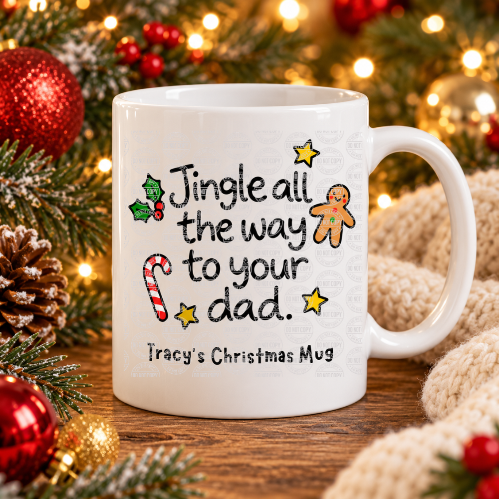 Funny Festive Doodle Mugs – 20 Hilarious Christmas Designs | Personalised 11oz Ceramic Mugs