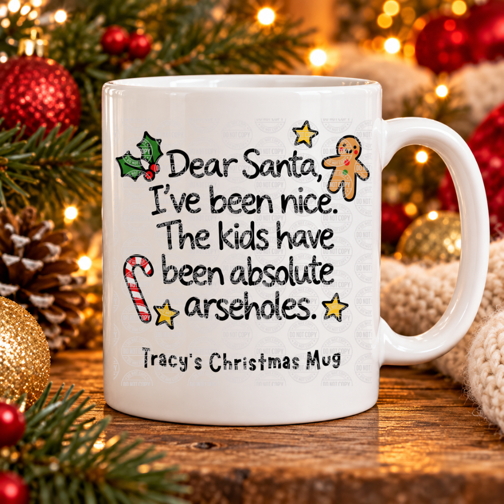 Funny Festive Doodle Mugs – 20 Hilarious Christmas Designs | Personalised 11oz Ceramic Mugs