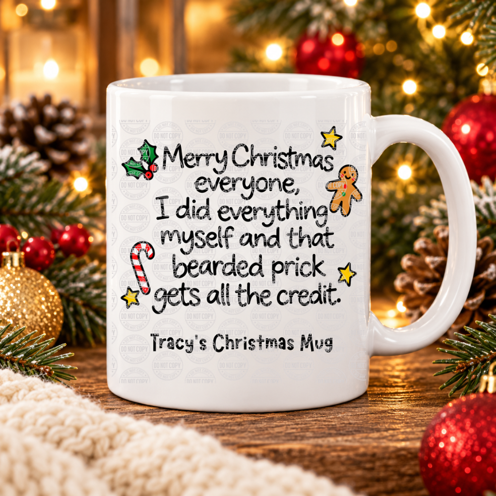 Funny Festive Doodle Mugs – 20 Hilarious Christmas Designs | Personalised 11oz Ceramic Mugs