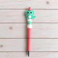 Green Axolotl Novelty Beaded Pen