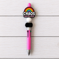 4 Colour Chaos Coordinator Novelty Beaded Pen