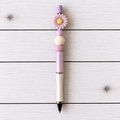 Lilac Flower Novelty Beaded Pen
