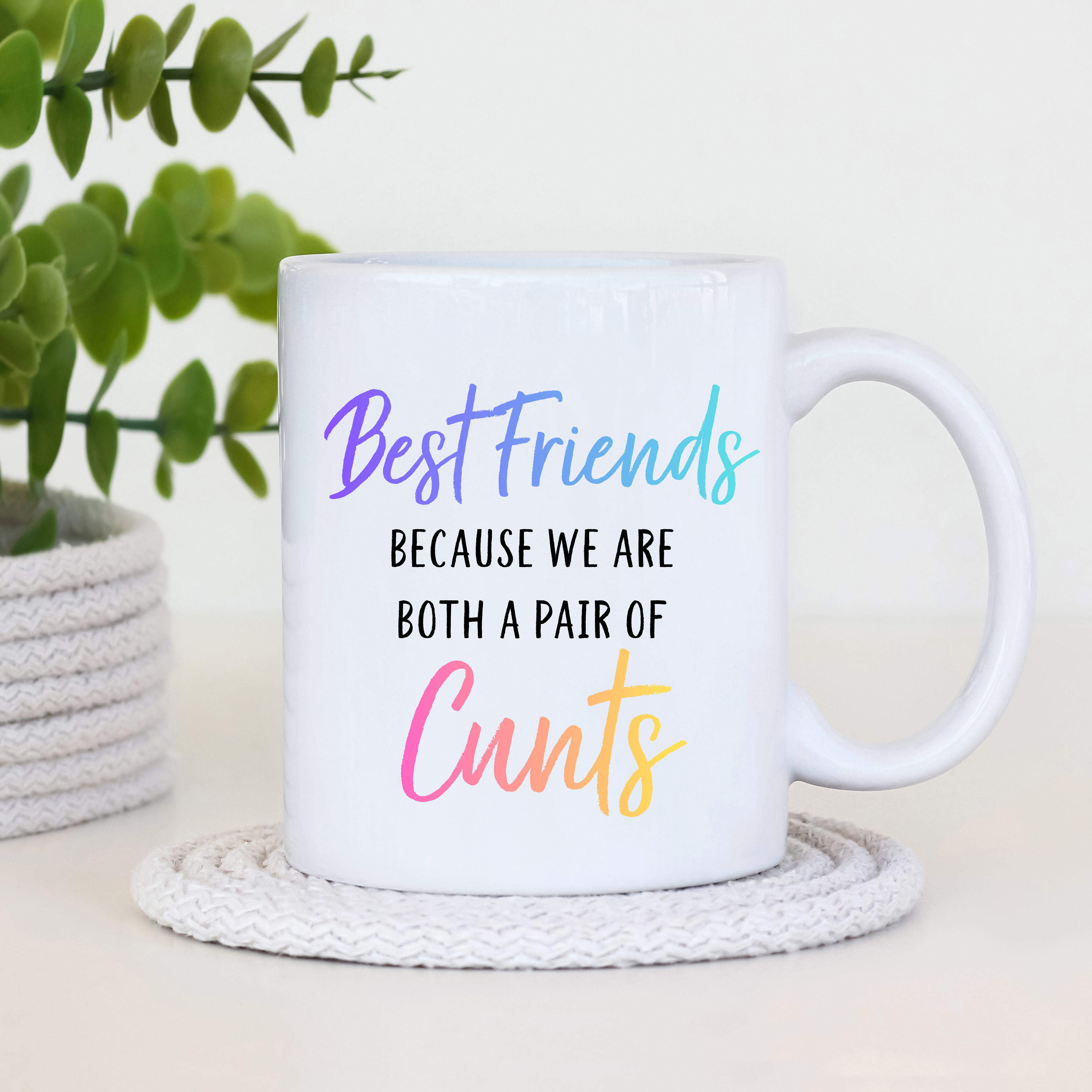 Funny Best Friend Mug – Bold Humour Ceramic Coffee Mug, 11oz