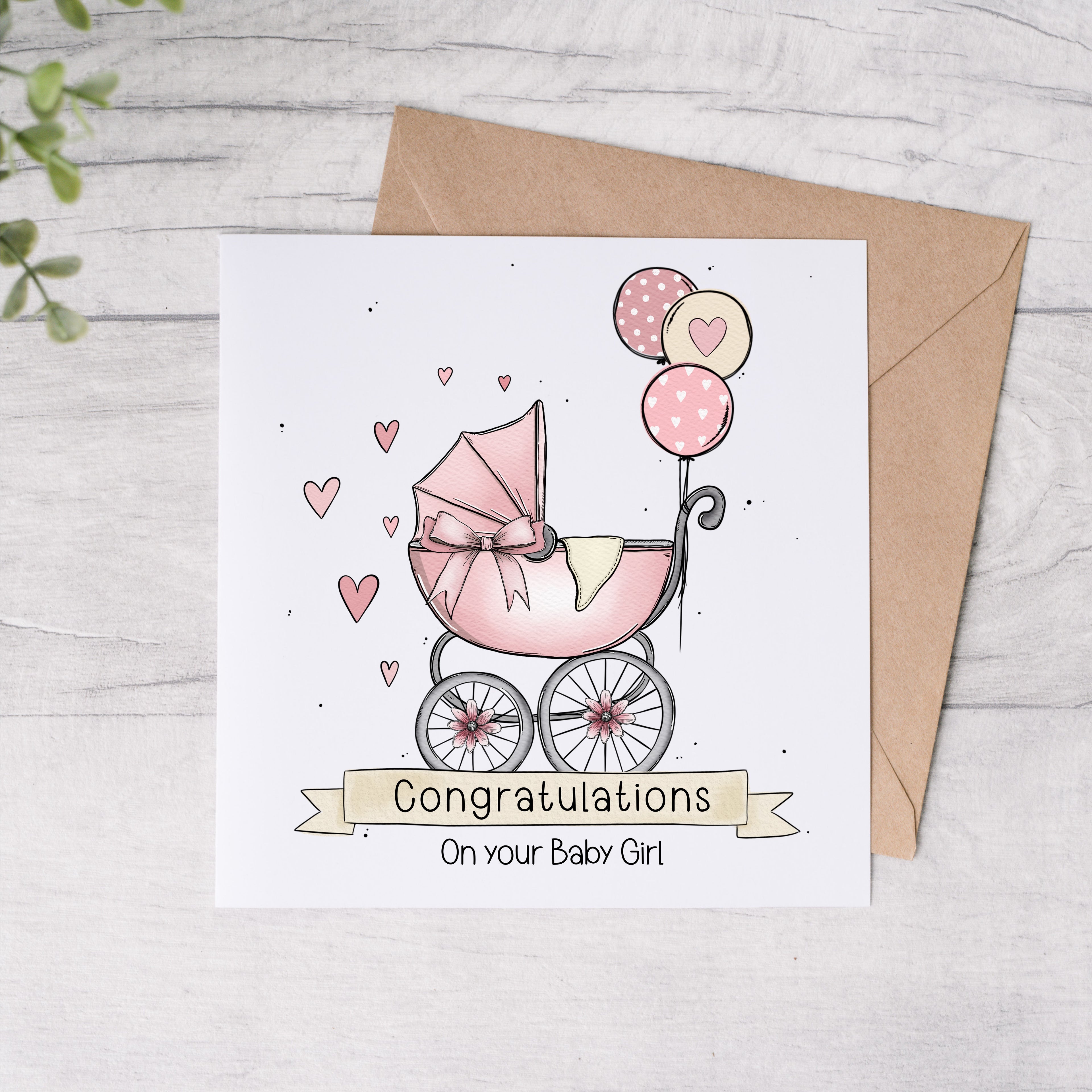 Congratulations New Baby Card - FREE Postage