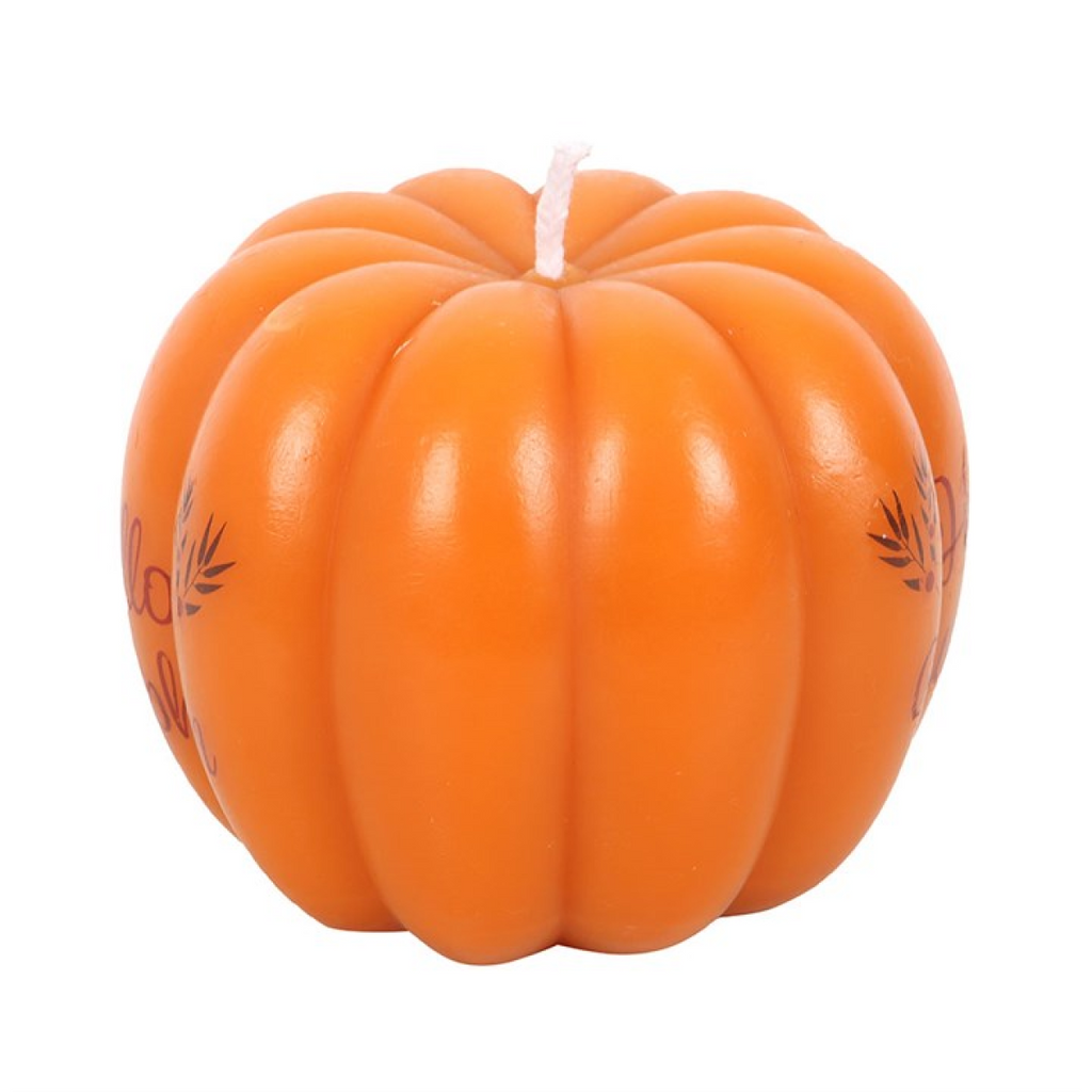 Hello Pumpkin Shaped Candle