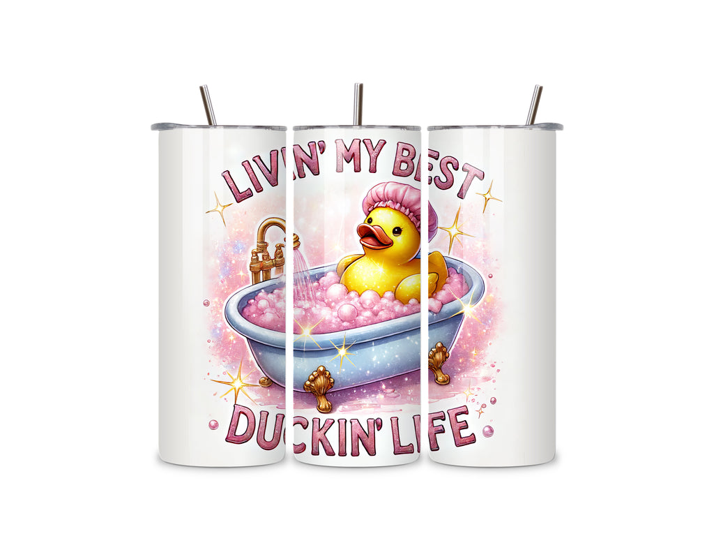 Best Ducking Life 20oz Stainless Steel Skinny Tumbler