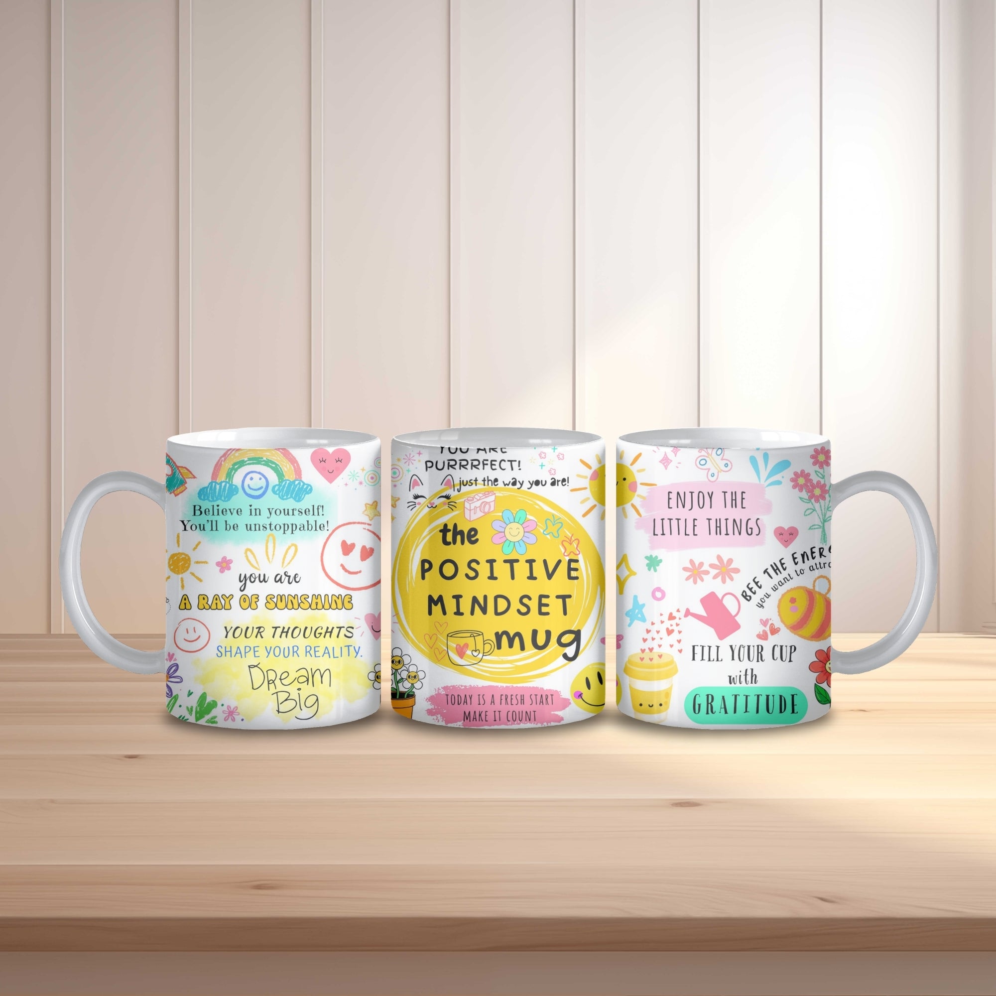 Positive Mindset Mug | 11oz Ceramic Mug | Thoughtful Gifts