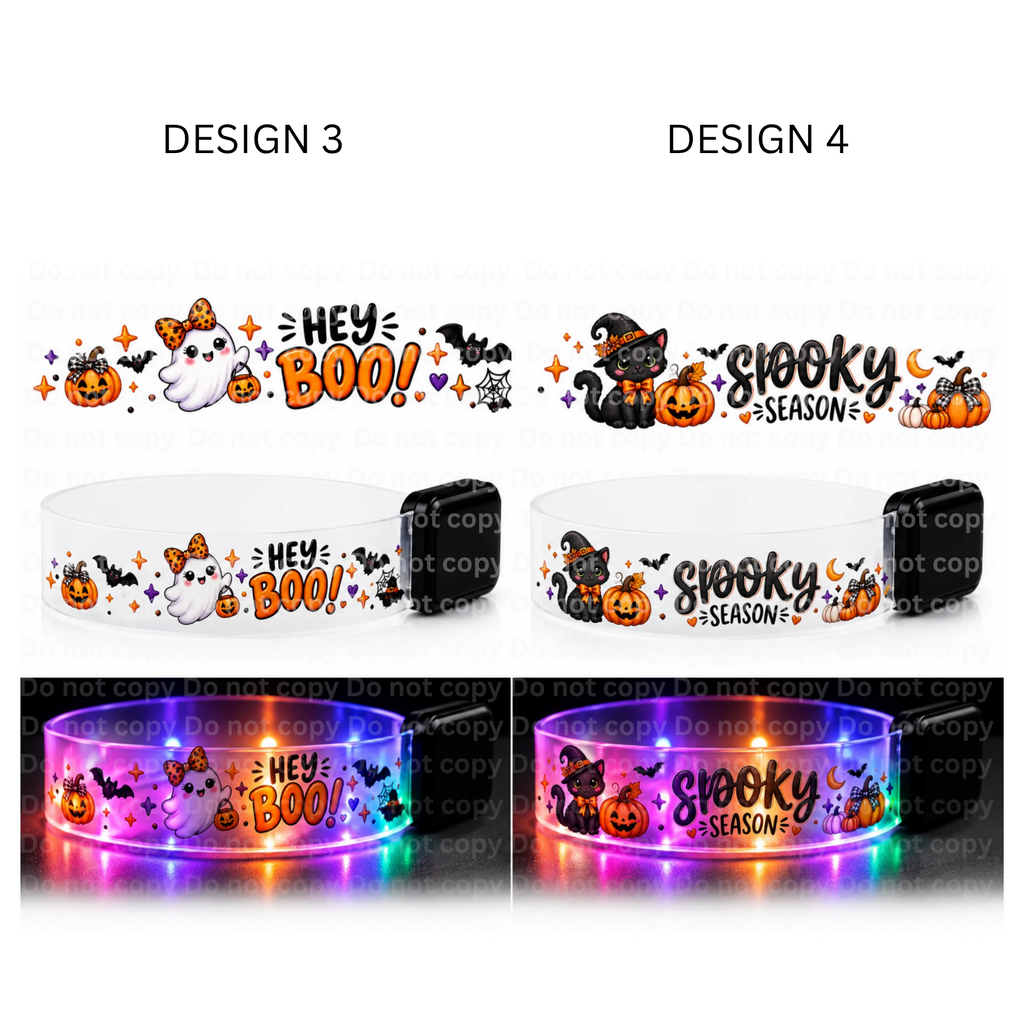 LED wristband - 15 DESIGNS - Reusable