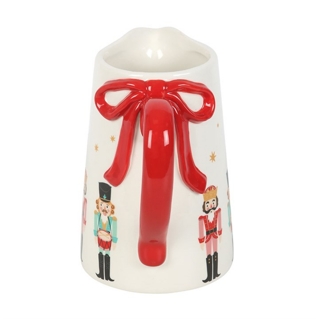 Nutcracker Ceramic Flower Jug with Bow