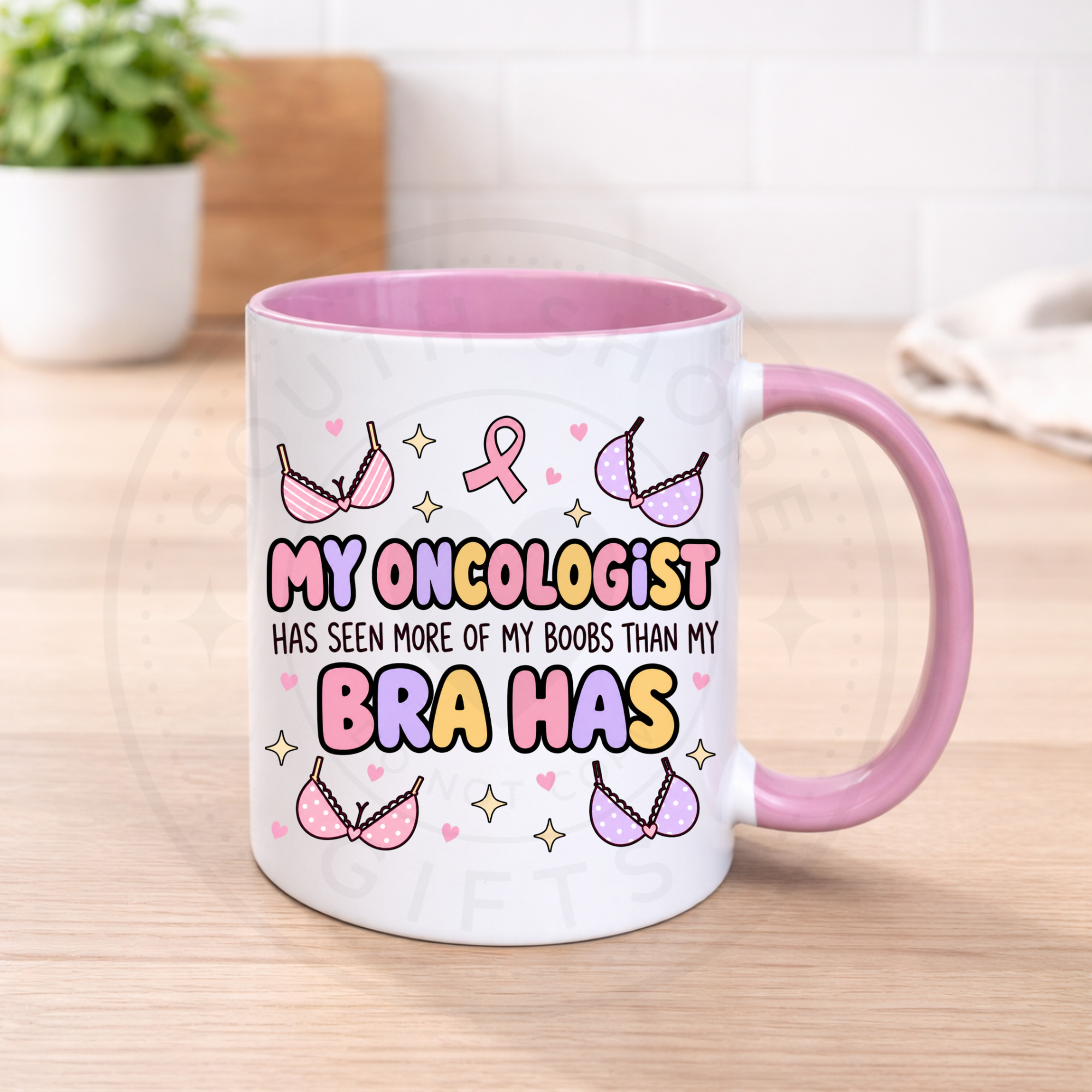 Breast Cancer Awareness Humour Mugs - Various Designs