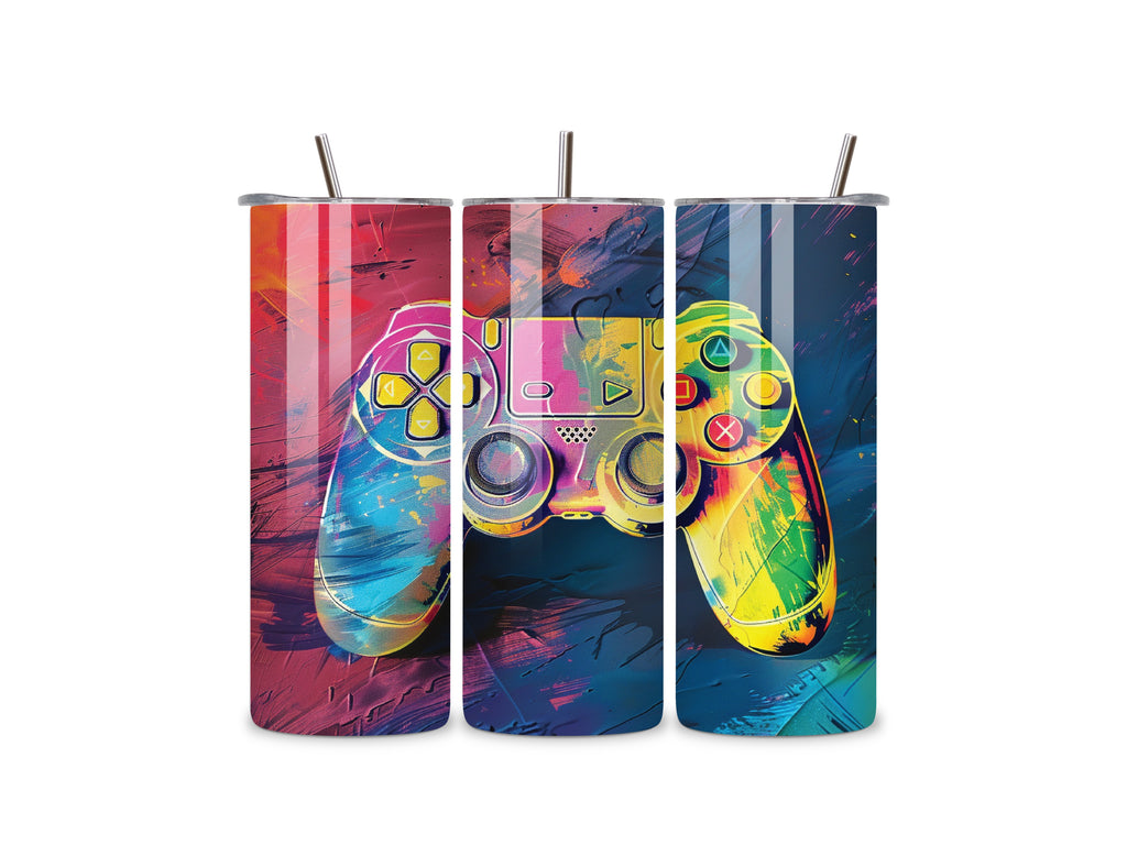 Games Controller 20oz Stainless Steel Skinny Tumbler