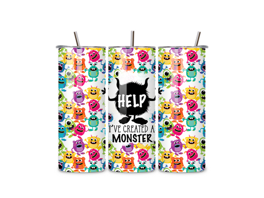 "Help, I’ve Created a Monster" Tumbler Set – 20oz & 12oz